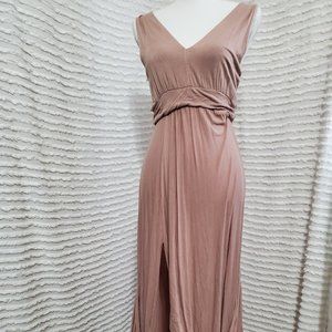 Gojane Goddess Drape Slit Maxi